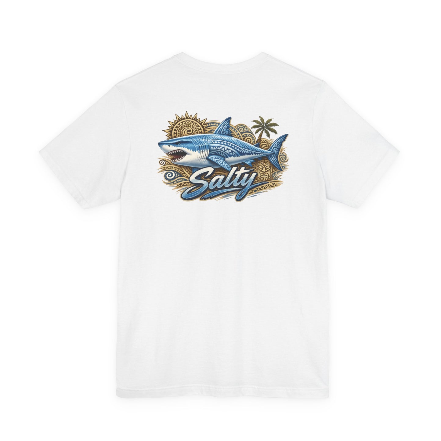 Salty Shark Tee | Shark Graphic T-Shirt, Coastal Beach Design