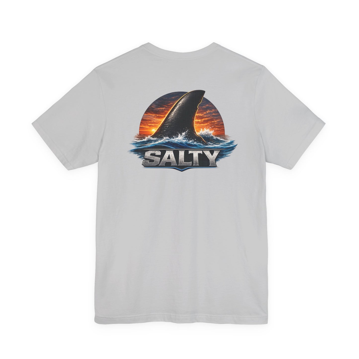 Salty Shark Tee — Ocean Shark Fin Graphic T-Shirt