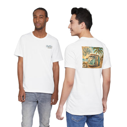 Vintage Surf Van T‑Shirt – 'Salty' Beach Retro Graphic Tee