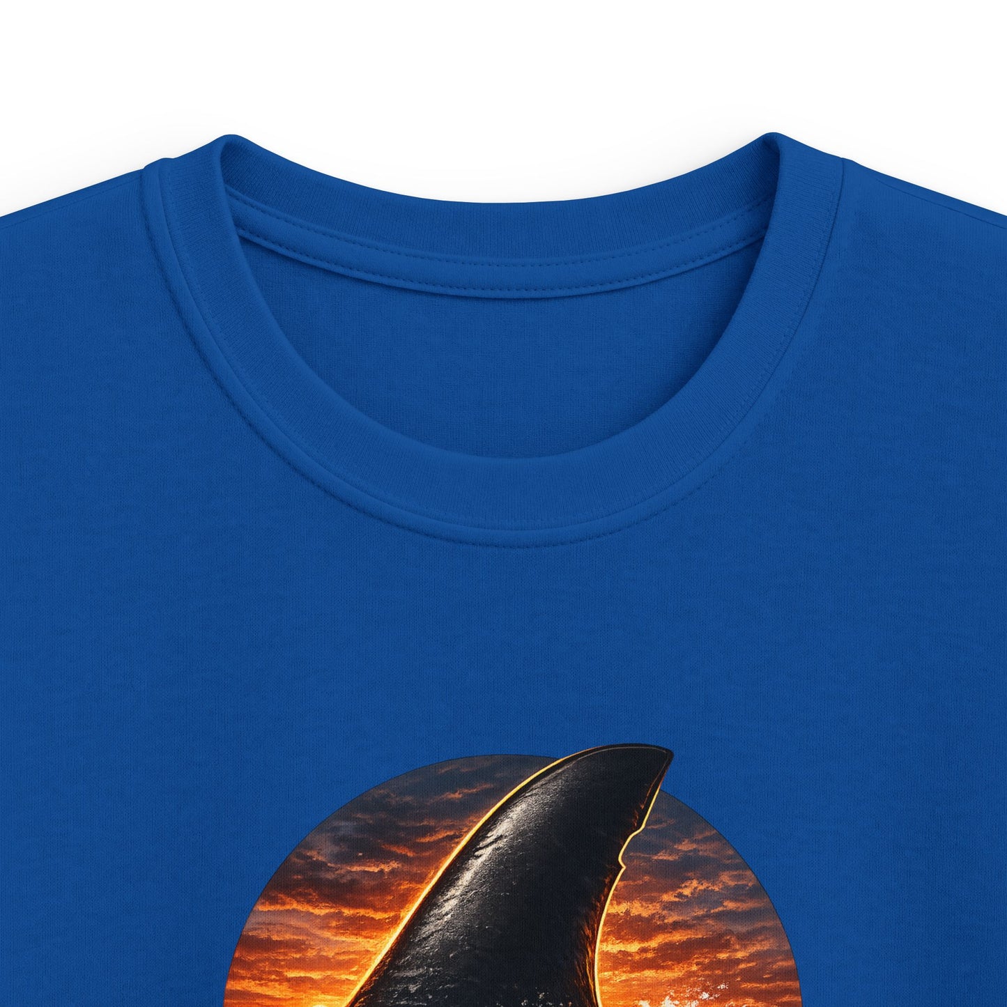 Kids Tee - 'Salty' Shark Fin Sunset Graphic Shirt