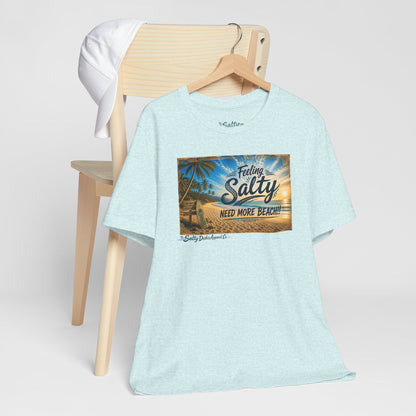 Feeling Salty Beach T-Shirt — "Need More Beach" Tropical Sunset Tee