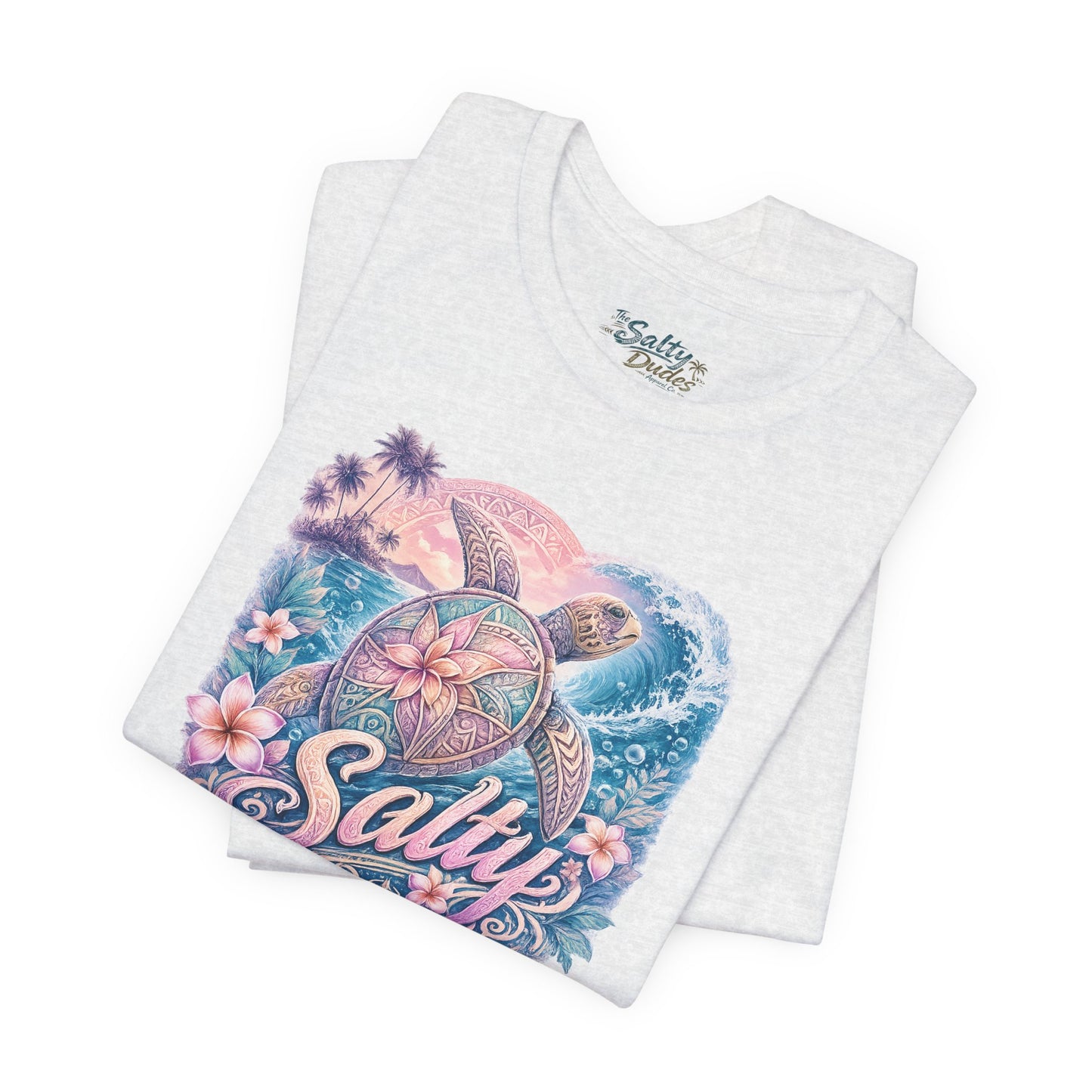 Salty Sea Turtle Graphic Tee — Tropical Beach Vibes T-Shirt
