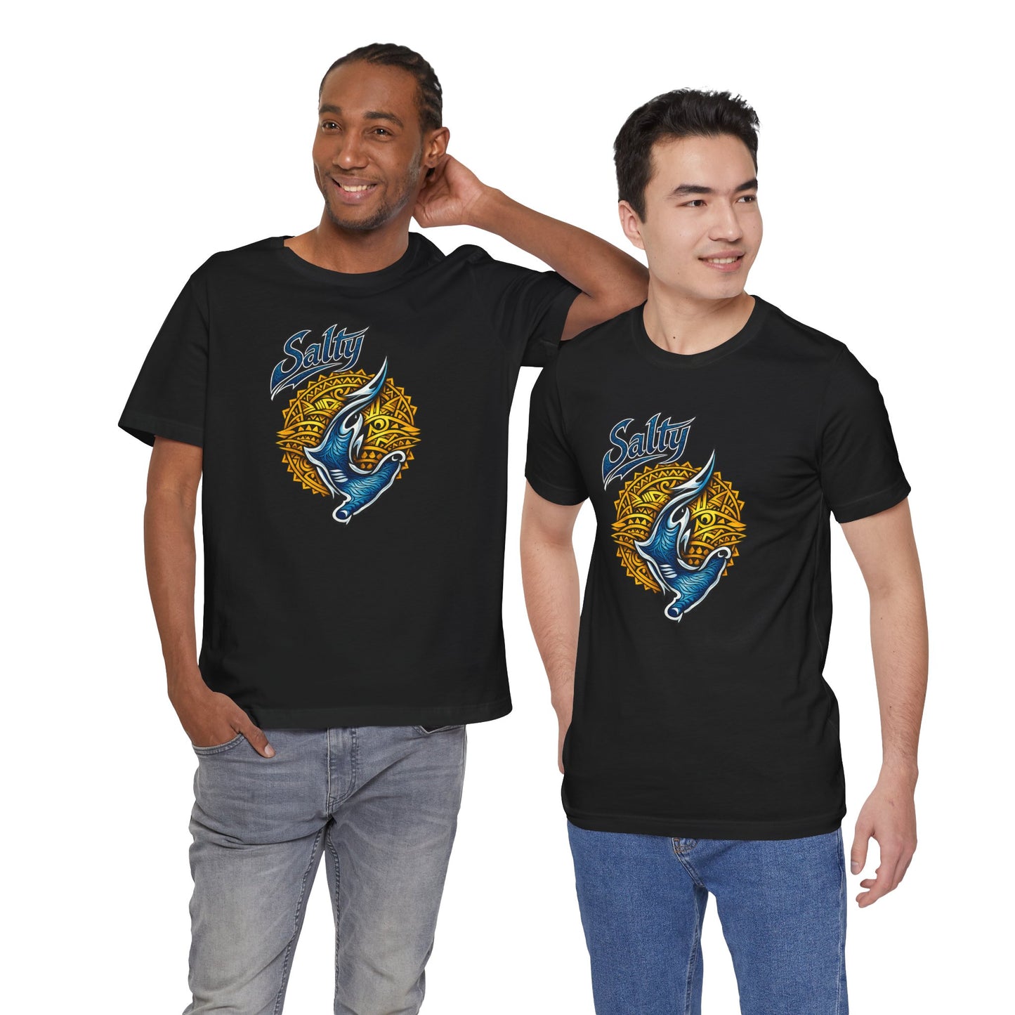 Salty Hammerhead Shark Tee — Ocean Graphic Short Sleeve Shirt