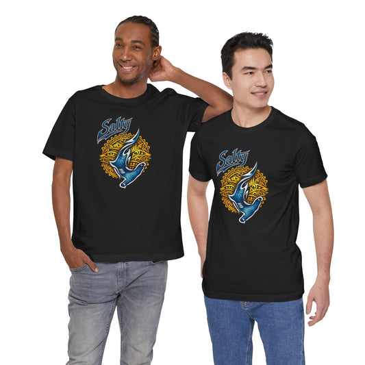 Salty Hammerhead Shark Tee — Ocean Graphic Short Sleeve Shirt