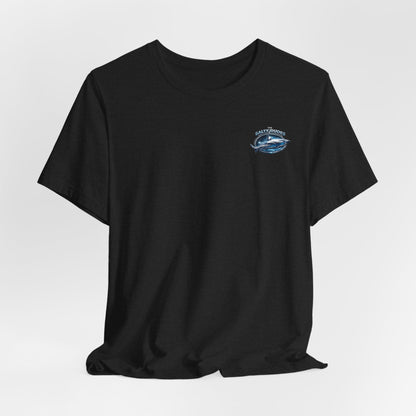 Island Life Surf T-Shirt — Tropical Surfboard & Palm Tree Tee