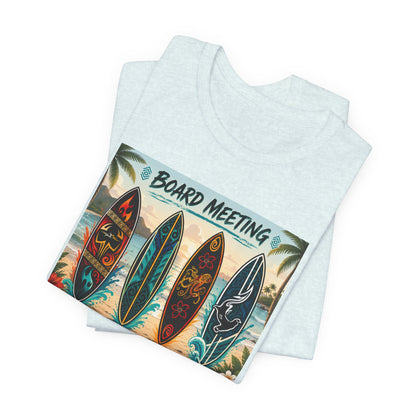 Board Meeting Surfboard Tee – Vintage Beach Surf T‑Shirt