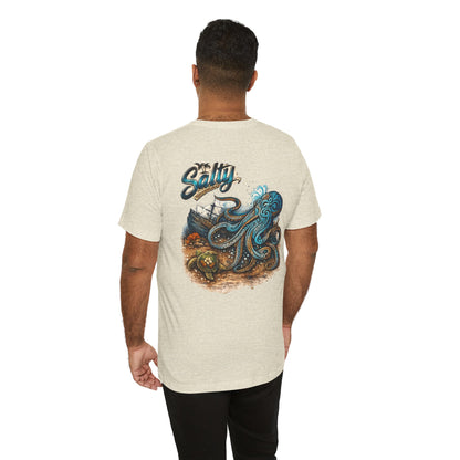 Salty Octopus Shipwreck T-Shirt | Nautical Sea Creature Tee