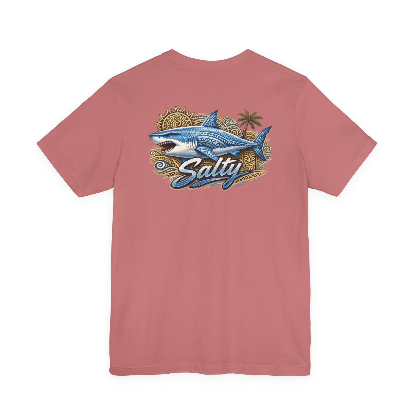Salty Shark Tee | Shark Graphic T-Shirt, Coastal Beach Design