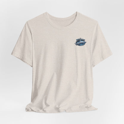Island Life Surf T-Shirt — Tropical Surfboard & Palm Tree Tee