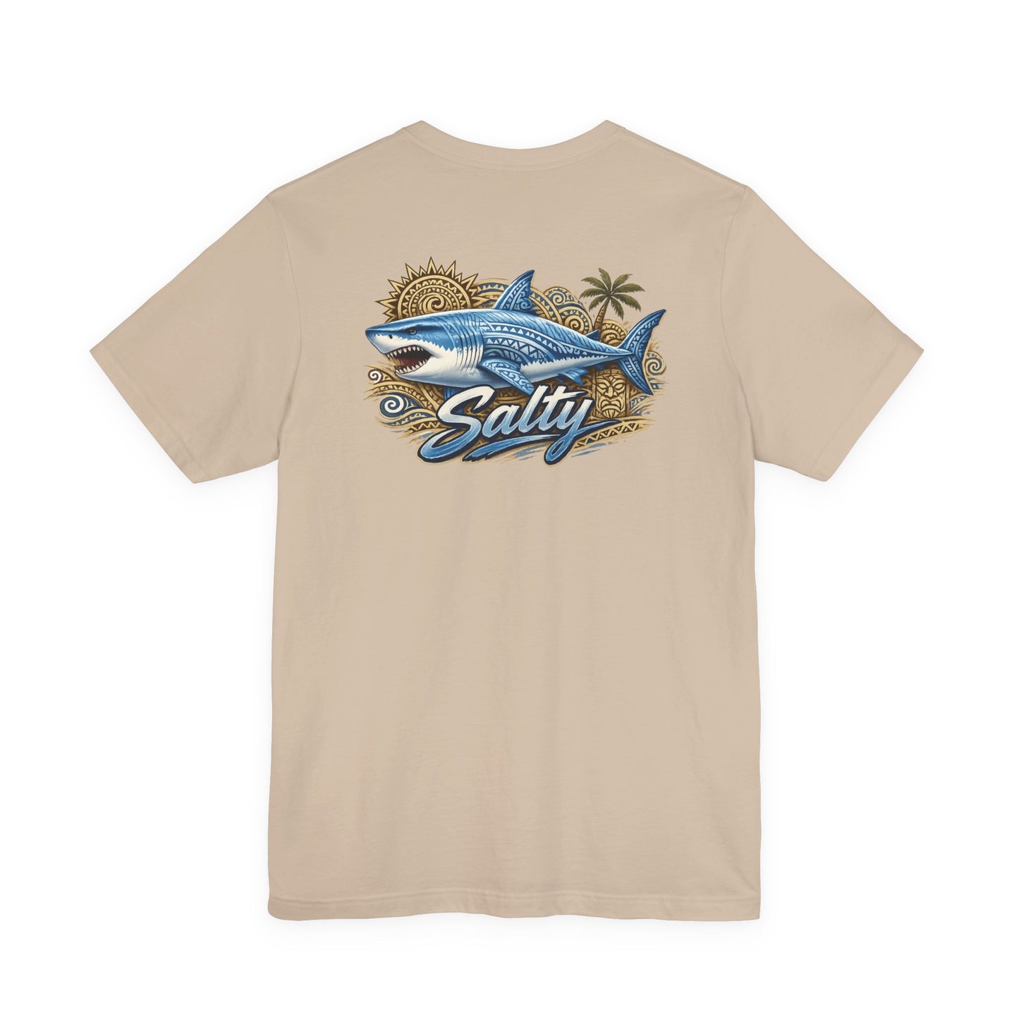 Salty Shark Tee | Shark Graphic T-Shirt, Coastal Beach Design