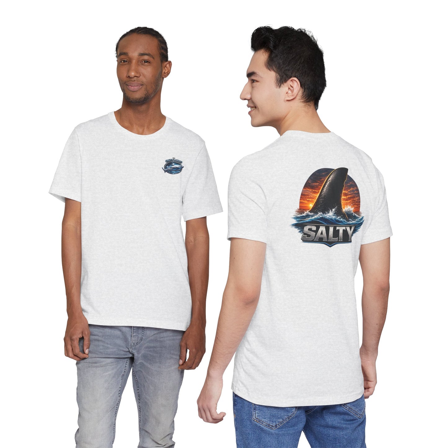 Salty Shark Tee — Ocean Shark Fin Graphic T-Shirt