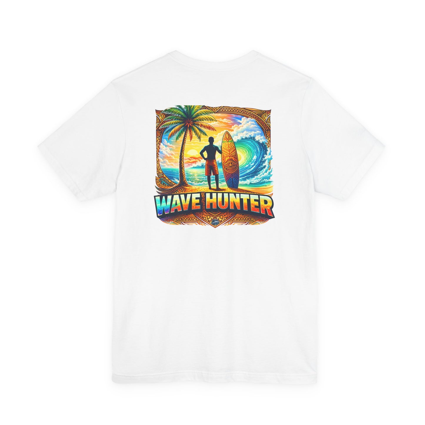Wave Hunter Surf T‑Shirt — Tropical Surfing Graphic Tee ("Wave Hunter")