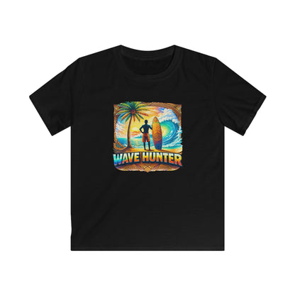 Kids Tee — "Wave Hunter" Surf Graphic Beach Shirt