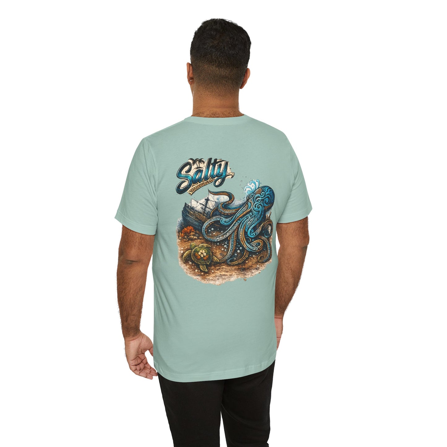 Salty Octopus Shipwreck T-Shirt | Nautical Sea Creature Tee