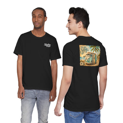 Vintage Surf Van T‑Shirt – 'Salty' Beach Retro Graphic Tee