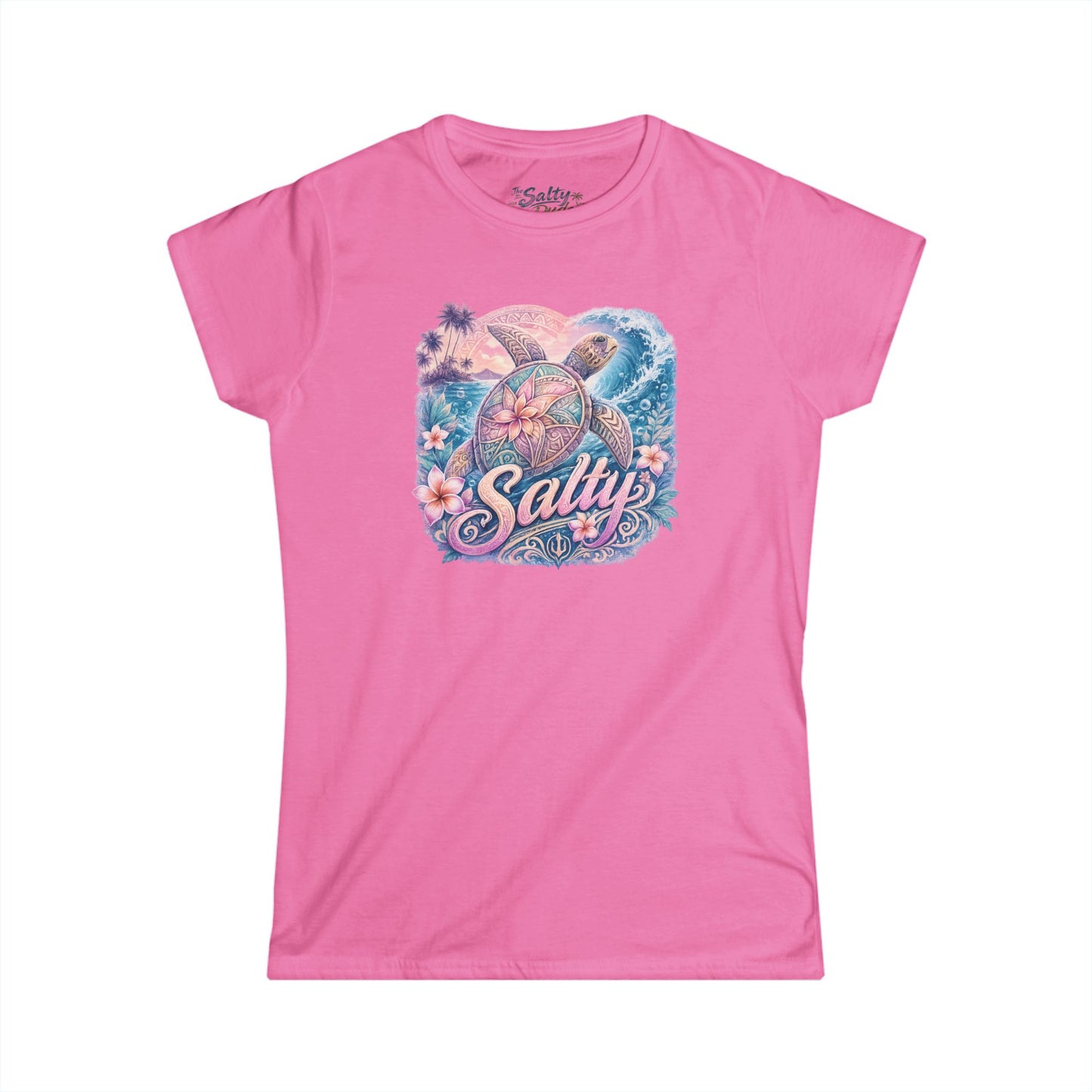 Women's Salty Turtle Tee - Beach Vibes