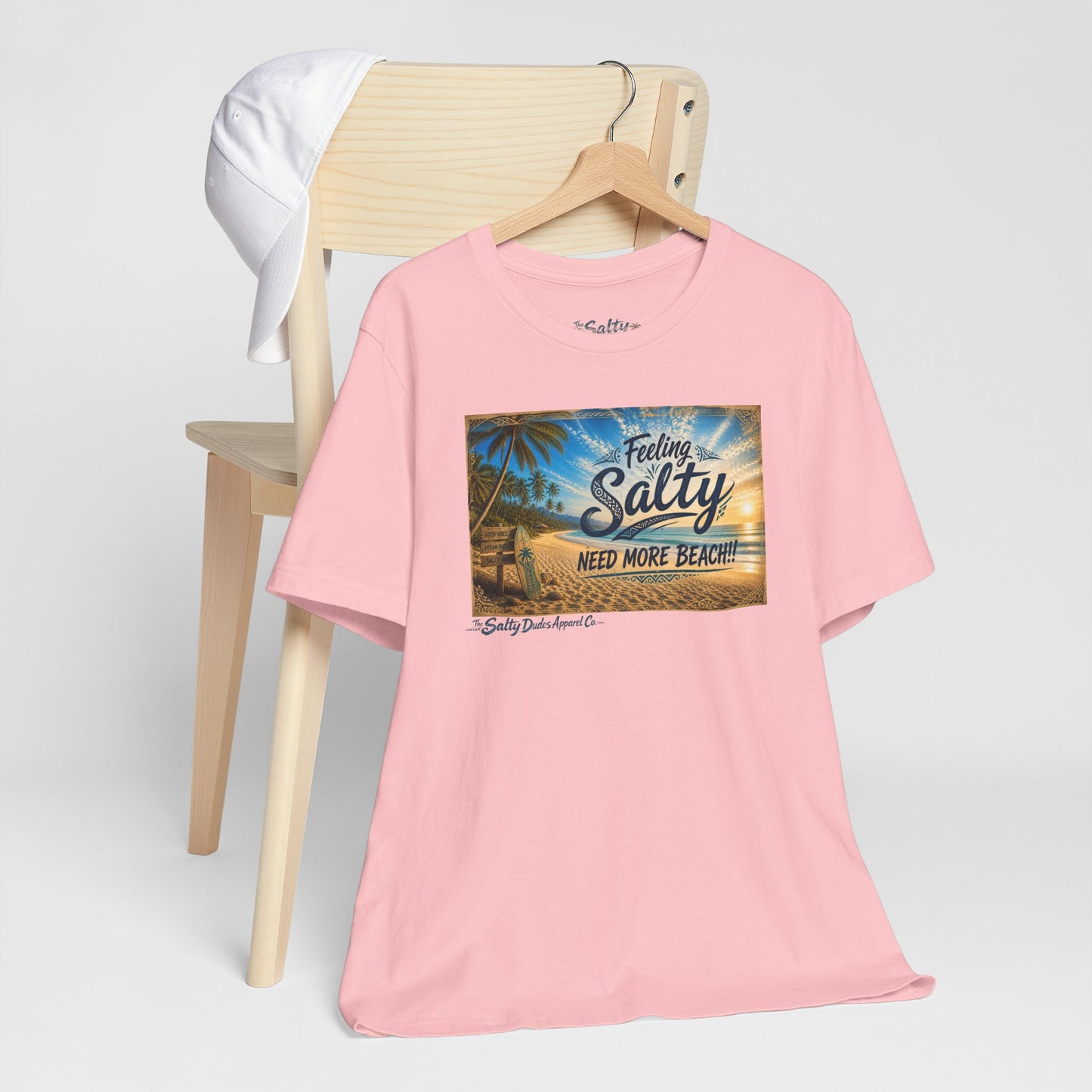 Feeling Salty Beach T-Shirt — "Need More Beach" Tropical Sunset Tee