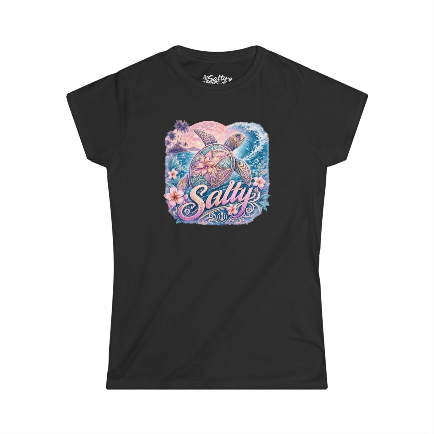 Women's Salty Turtle Tee - Beach Vibes