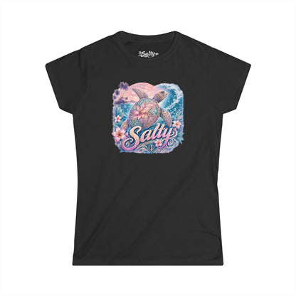 Women's Salty Turtle Tee - Beach Vibes