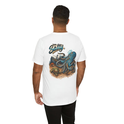 Salty Octopus Shipwreck T-Shirt | Nautical Sea Creature Tee