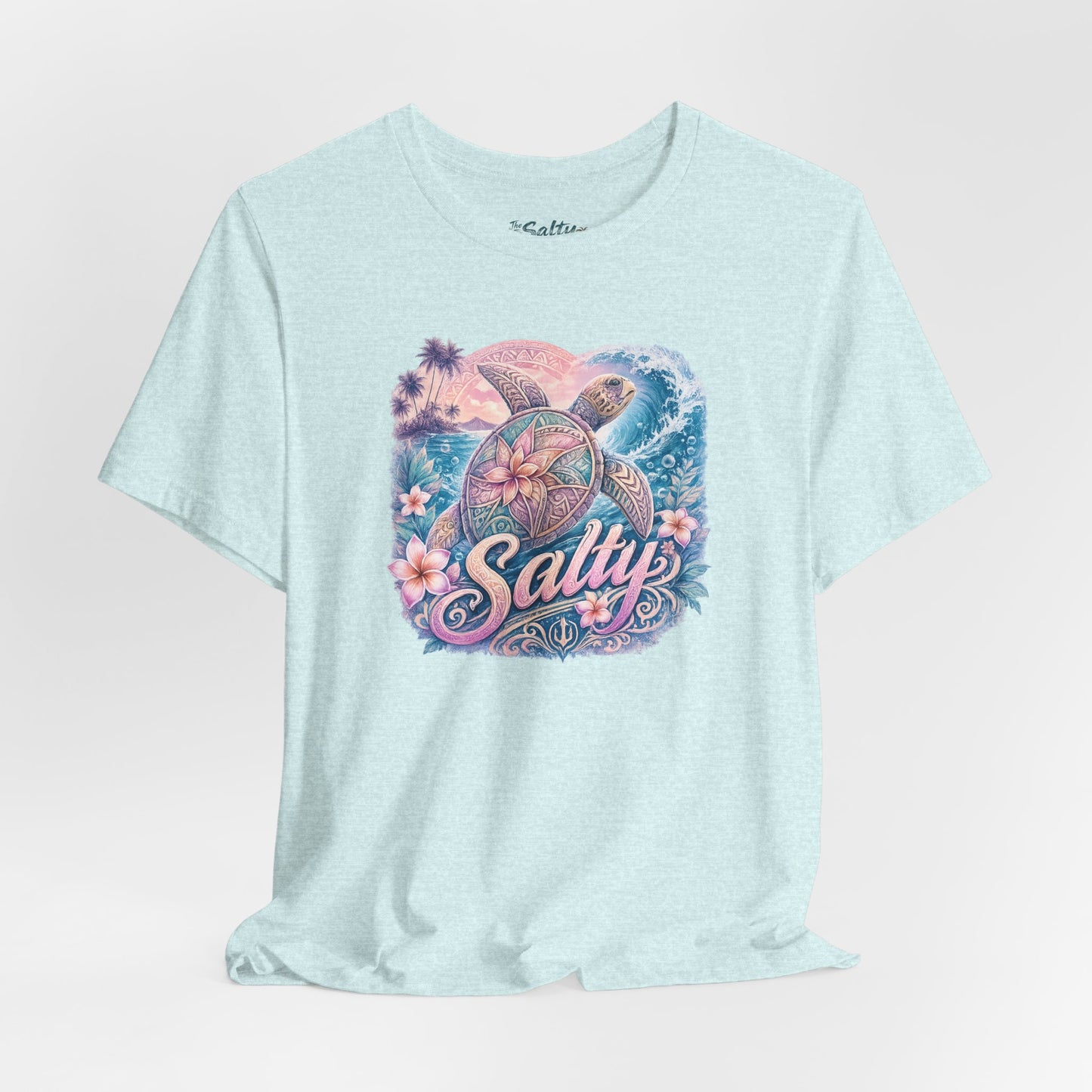 Salty Sea Turtle Graphic Tee — Tropical Beach Vibes T-Shirt