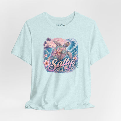 Salty Sea Turtle Graphic Tee — Tropical Beach Vibes T-Shirt