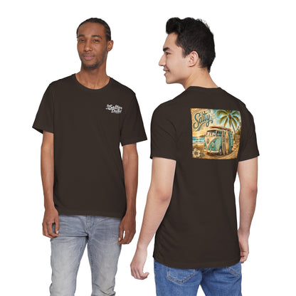 Vintage Surf Van T‑Shirt – 'Salty' Beach Retro Graphic Tee