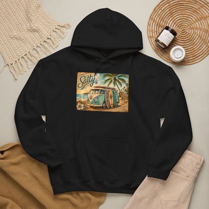 Vintage Salty Surf Hoodie — Retro VW Van Beach Pullover