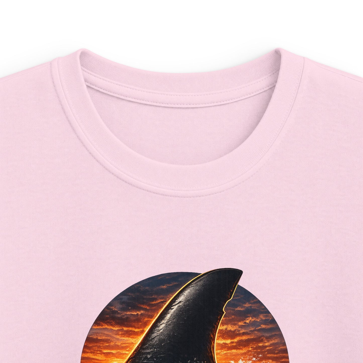 Kids Tee - 'Salty' Shark Fin Sunset Graphic Shirt