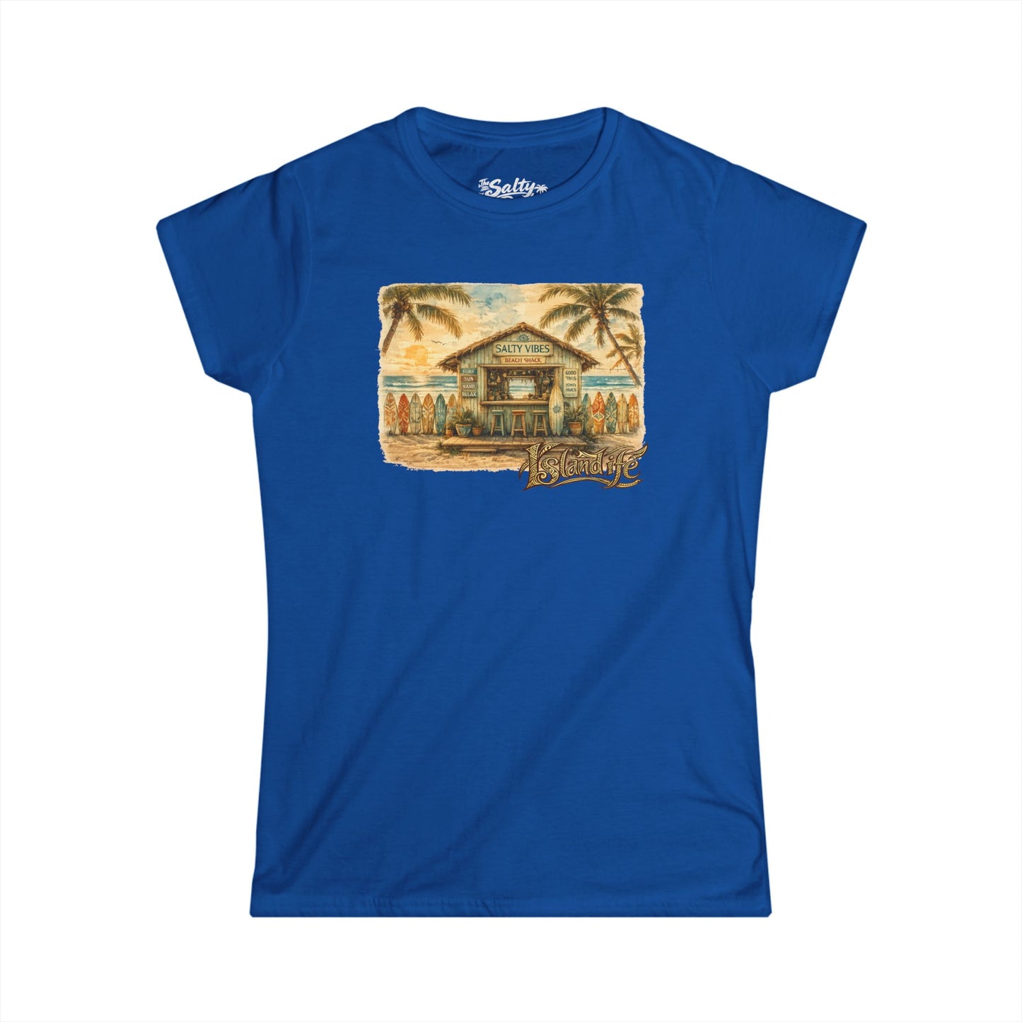 Women's Beach Hut Life Tee - Island Life Beach Tee
