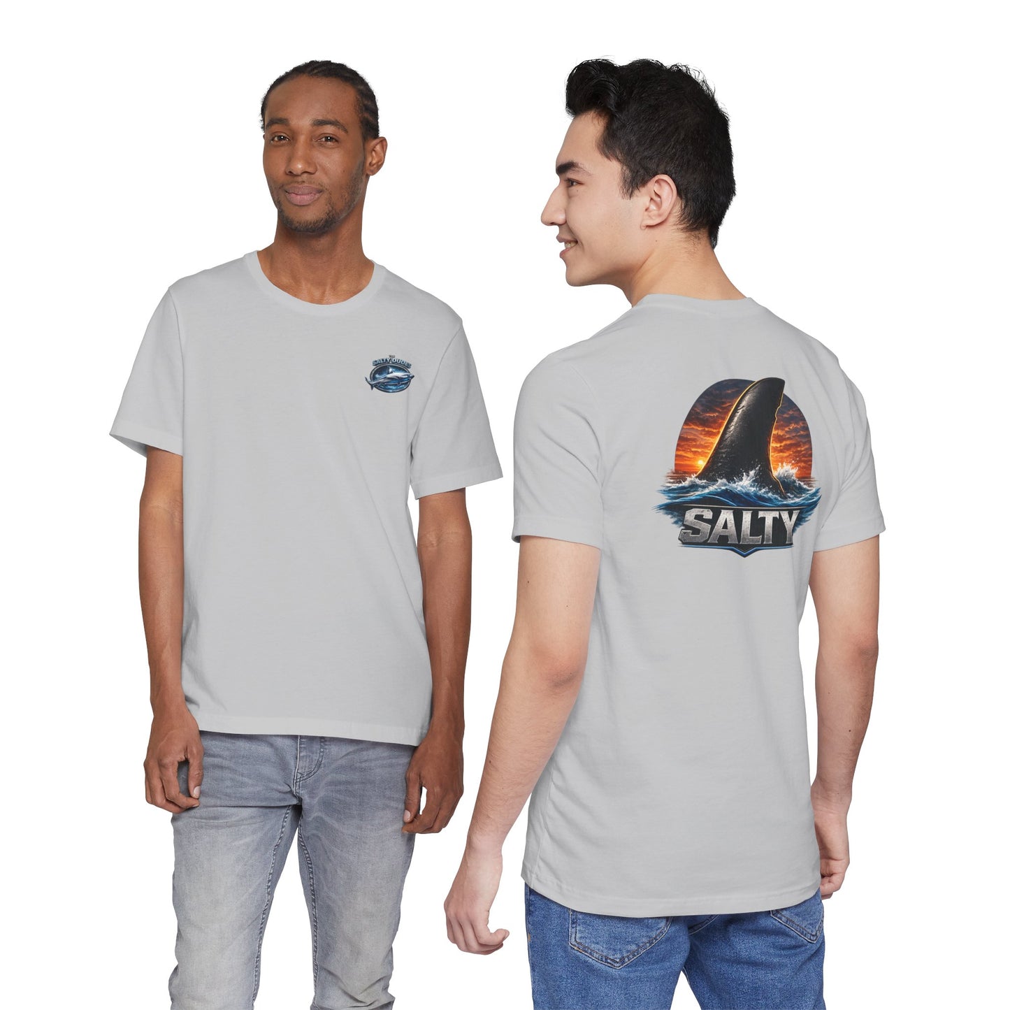 Salty Shark Tee — Ocean Shark Fin Graphic T-Shirt