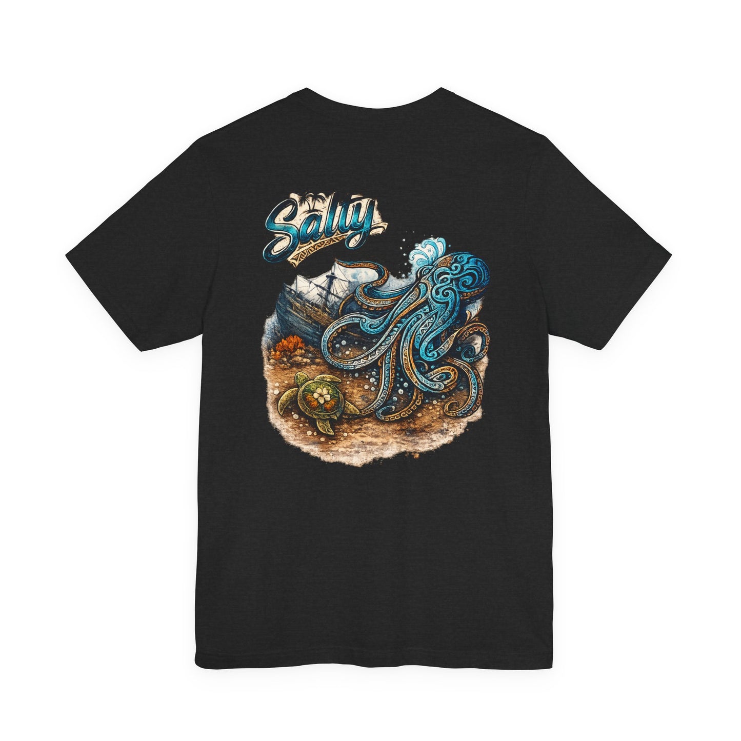 Salty Octopus Shipwreck T-Shirt | Nautical Sea Creature Tee