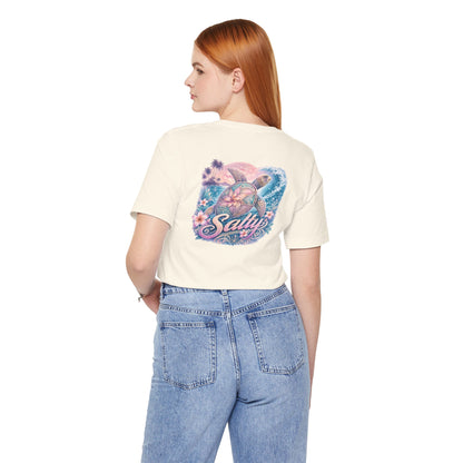 Salty Sea Turtle Graphic Tee — Tropical Beach Vibes Shirt
