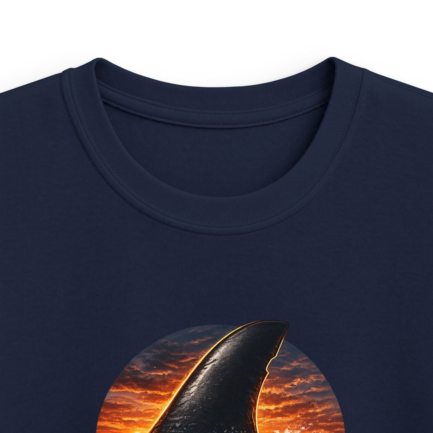 Kids Tee - 'Salty' Shark Fin Sunset Graphic Shirt
