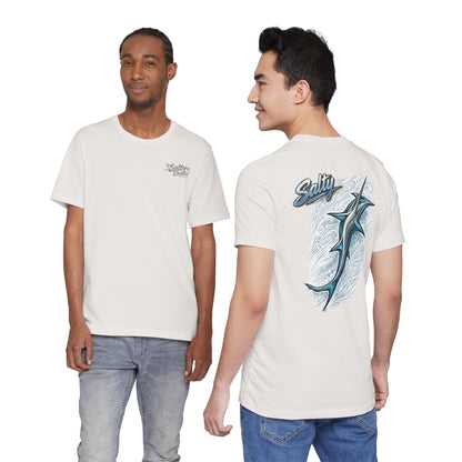 Hammerhead Tribal Graphic Tee — Blue Hammerhead Ocean Art T‑Shirt